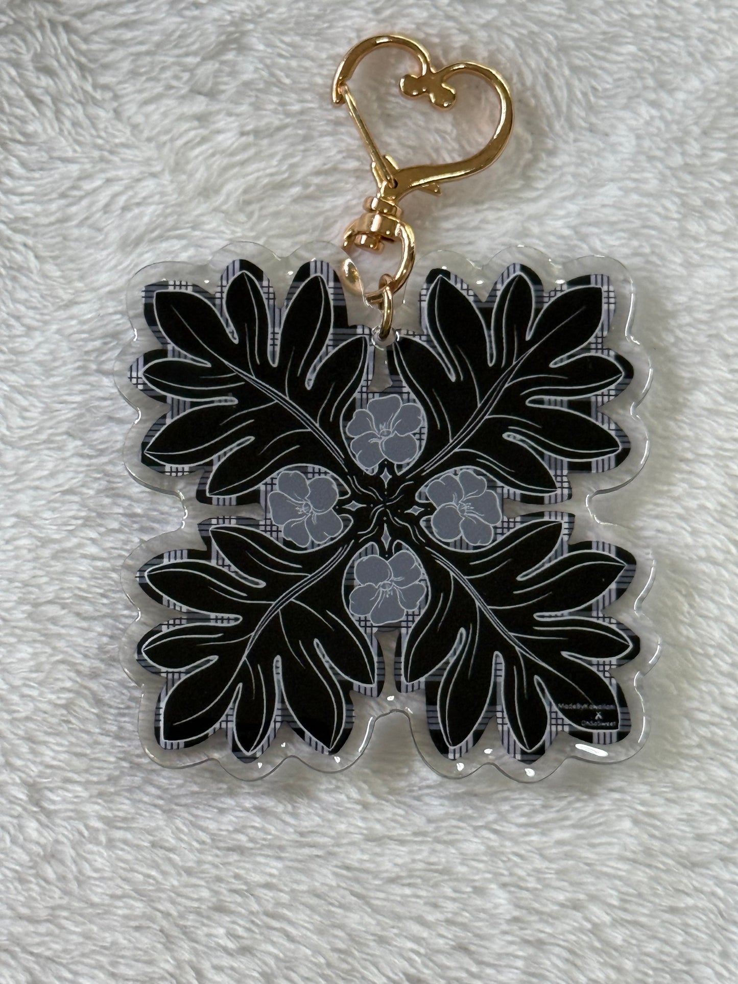Puakenikeni Quilt Keychain