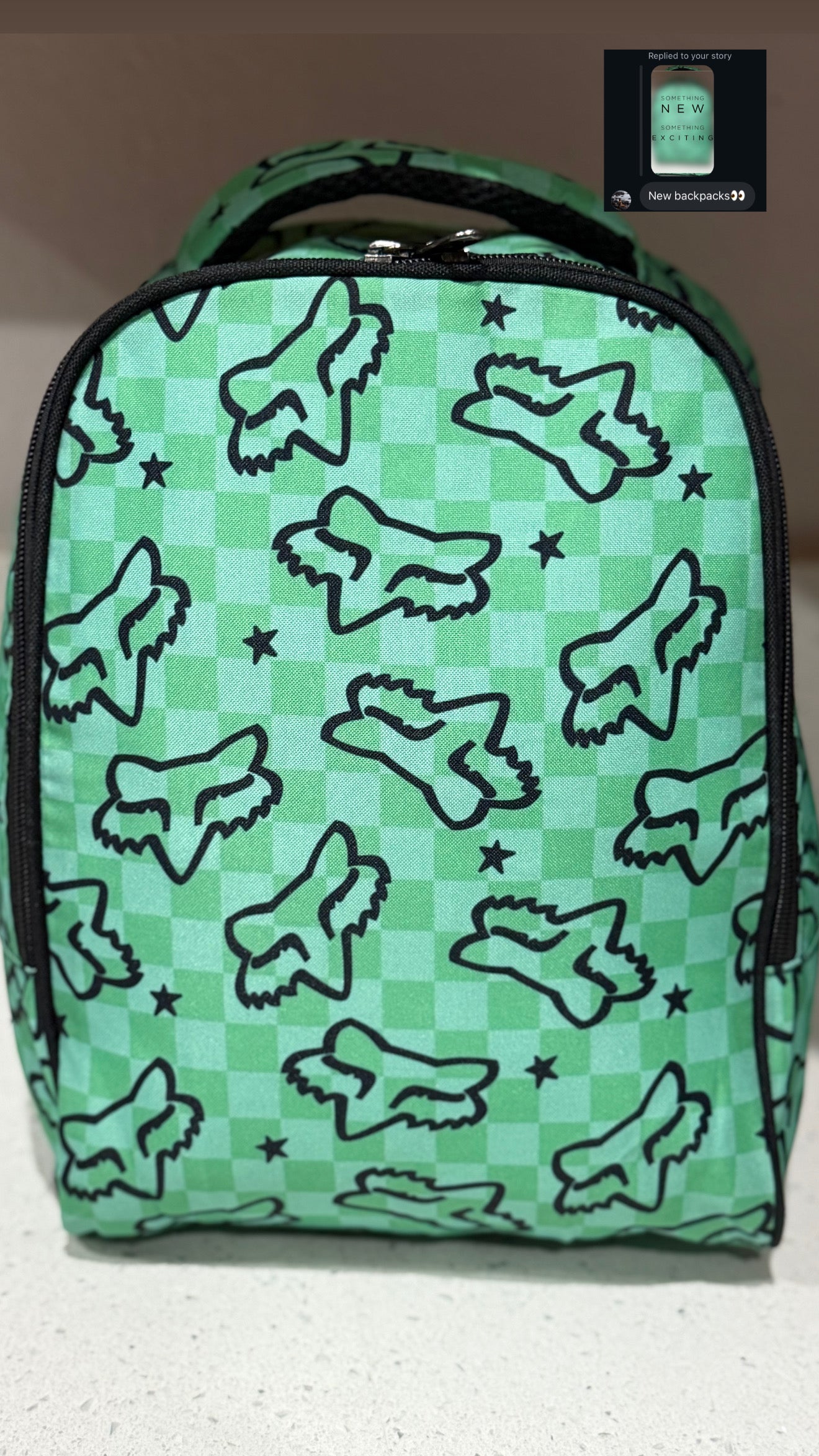 Green Fox Mini Backpack