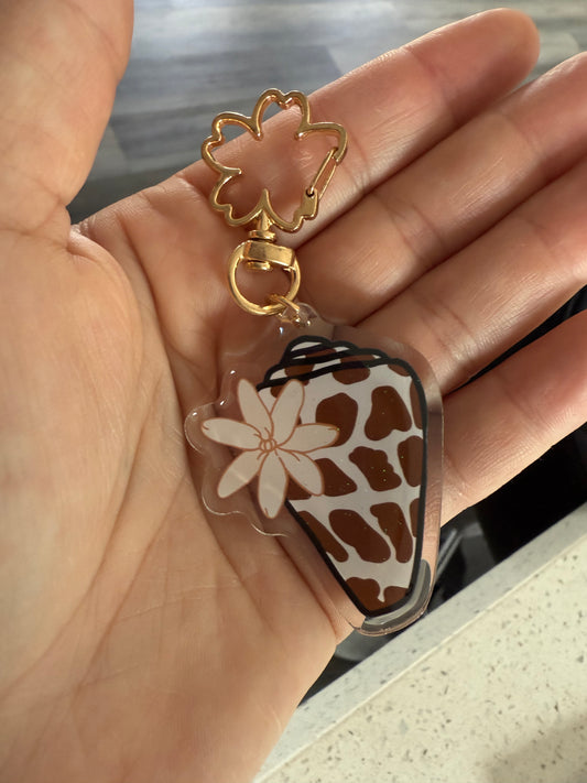 Hebrew Tiare Keychain