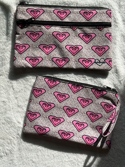 Pink Roxy Clutch