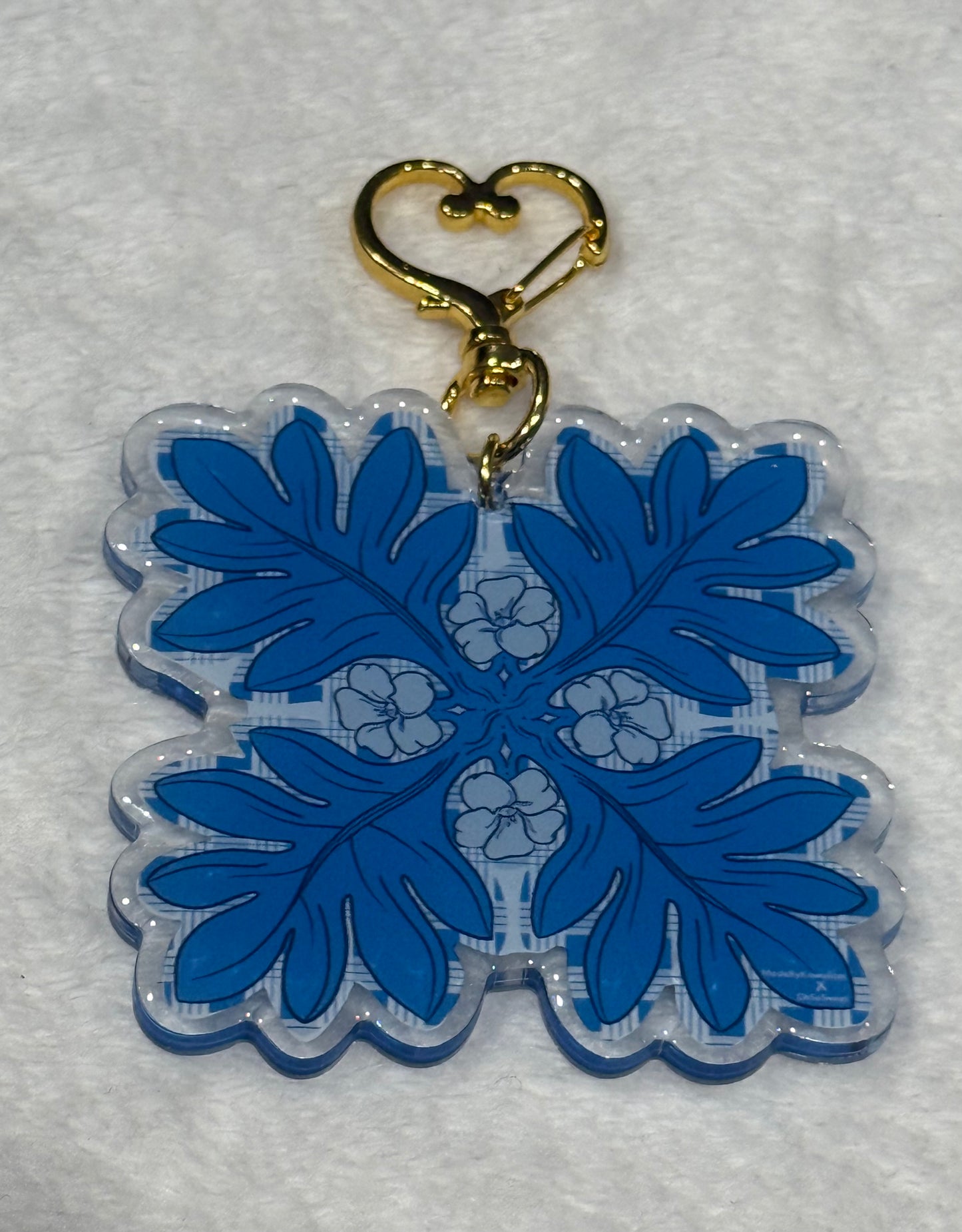 Puakenikeni Quilt Keychain